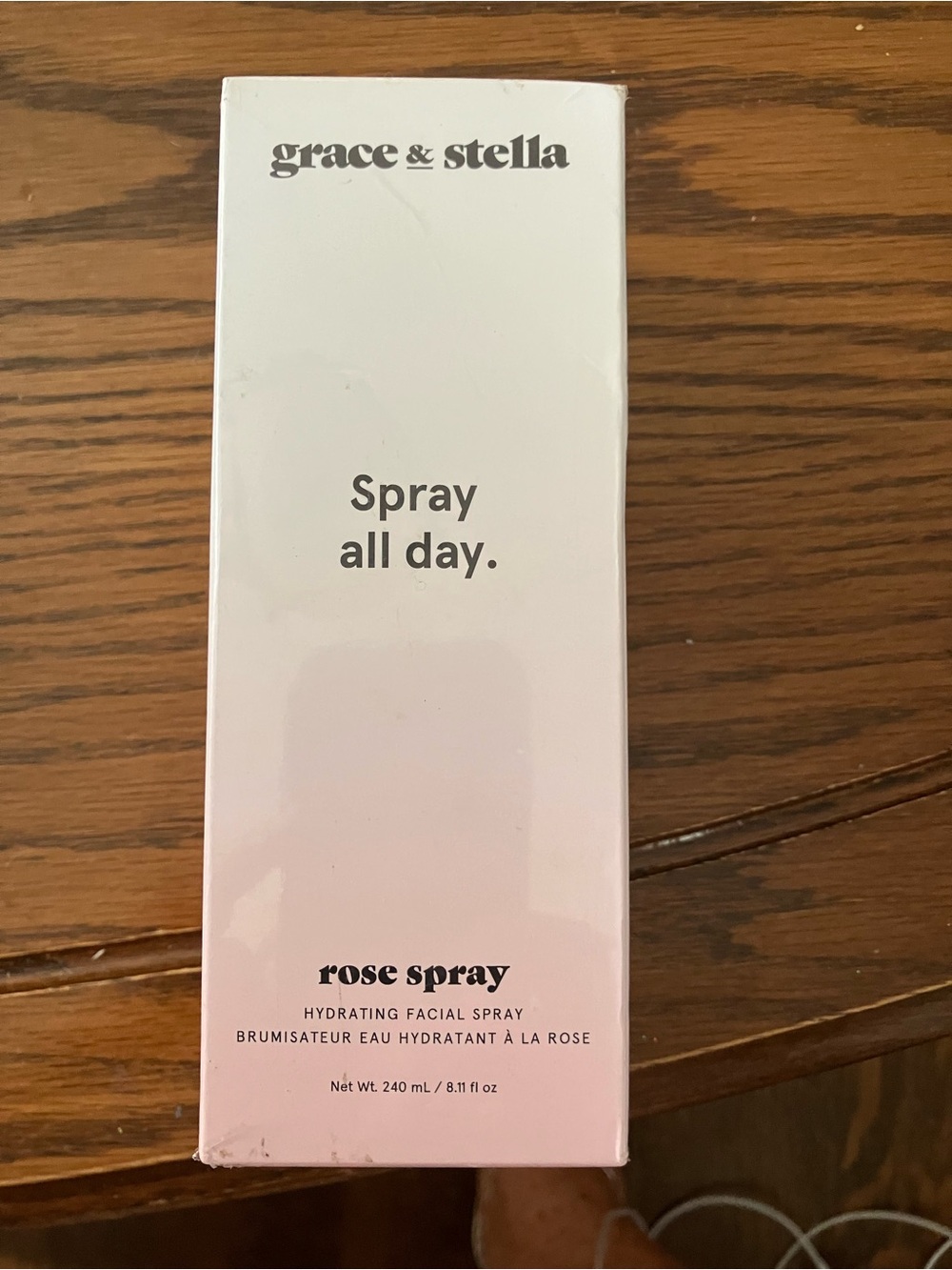 grace & stella Rose Spray Hydrating Facial Mist - White & Pink